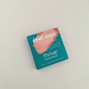 NIB thrive causemetics Dream Chaser Reviving Powder Blush in Coral Shimmer